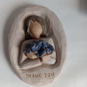 Carved Thank You Plaque Willow Tree